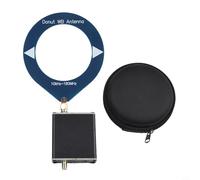 NbgrvB Antenne Donut à ondes courtes 10 kHz-180 MHz avec convertisseur à faible impédance pour mini radio en boucle et pour talkie-walkie pour récepteur Malahiteam DSP2, noir