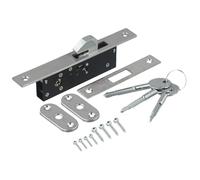 NbgrvB Antivol coulissant pour serrure de porte étroite, fourgonnette, abri de jardin et fenêtre - Crochet sécurisé avec croix, matériel en alliage d'aluminium HY-302B