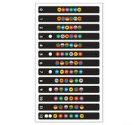 NbgrvB Autocollants Guitare Fretboard Notes Échelles Débutant(Black) | Notes par corde, guide visuel clair, idéal débutants, apprentissage rapide, compréhension fretboard