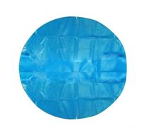 NbgrvB Bâche de piscine ronde réutilisable en polyéthylène pour protection et rétention de la température pour piscines gonflables de 183 à 366 cm, bleu (3,7 m)