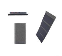 NbgrvB Banque d'énergie solaire 24 W 24 000 mAh portable à charge rapide avec panneau solaire haute efficacité et design étanche pour camping, randonnée, aventures en plein air