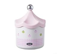 NbgrvB Boîte de rangement de bureau avec couvercle, grande capacité en plastique ABS pour bureau, motif dessin animé, poubelle pour étudiants et filles, bleu ou rouge clair