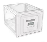 NbgrvB Boîte de rangement numérique avec minuteur et compte à rebours pour le contrôle des médicaments - Boîte de rangement sécurisée en ABS transparent pour pilules, collations, téléphones 303 x 236