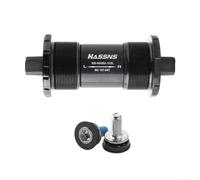 NbgrvB Boîtier de pédalier carré conique noir de 73 mm à 5 voies en alliage d'acier pour cadre de 68 mm de 103 à 124,5 mm (103 mm)