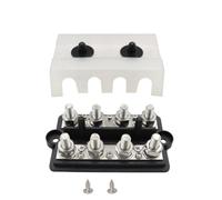 NbgrvB Bornier à 4 voies à double rangée avec barre omnibus M8 M10, courant nominal 250 A-300 A, 48 V pour tension maximale, pour yacht de camping-car pour batterie marine, construction en alliage de