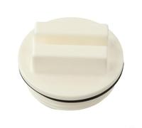 NbgrvB Bouchon de piscine fileté de 3,8 cm avec joint torique pour hivernage, spa, piscine, filtre de vidange blanc (1 pièce)