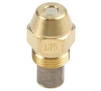 NbgrvB Buse de chauffage efficace en laiton de 1,75 GAL/H avec pulvérisation à 60 °, résistante à la corrosion pour les applications de brûleurs industriels