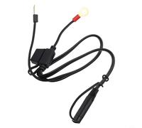 NbgrvB Câble Terminal Anneau pour sae pour moto avec Fusible 10A Câble | Sortie 5V 3.1A, compatible pour téléphone et pour gps, conception étanche, fusible intégré 10A, installation facile