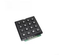 NbgrvB Clavier industriel à 16 touches pour 4x4 pour clavier matriciel pour projets Arduino, balayage de colonne, carte PCB noire, module compact 70 x 52 mm (12 touches)