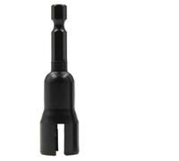 NbgrvB ouille papillon 6,35 mm, écrou adaptateur à tige hexagonale | 1 tourne-écrou pour outils électriques, construction en acier au chrome vanadium, longueur 65 mm pour installation de volets