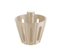 NbgrvB Cône de presse à papier filtrant B75 Café, design nervuré avec centre creux, matériau, 7,7 x 6 cm, pour brasseur B75 blanc