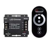NbgrvB Contrôleur de bande LED couleur DC12 V/24 V 6 boutons tactile 30 A 2,4 G RF Télécommande en fer Fonction mémoire pour variateur d'éclairage RVB