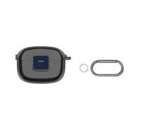 NbgrvB Coque de protection antichoc en TPU avec verrouillage sécurisé et porte-clés pour JBL Tune Buds 2 - Housse de protection anti-chute - Noir