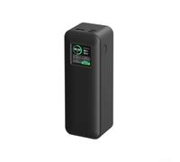 NbgrvB Coque en silicone pour Anker pour Prime pour Power Bank 27650 mAh - Coque de protection antichoc avec design anti-poussière - Accessoire de voyage noir gris transparent (noir)