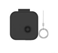 NbgrvB Coque en silicone pour Nothing Ear 3 - Coque de protection antichoc et anti-poussière pour écouteurs sans fil - Noir, bleu, orange, 6,5 cm (noir)