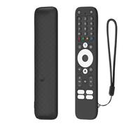 NbgrvB Coque en silicone pour télécommande Homatics Box R Plus, légère, résistante aux chocs, avec poignée antidérapante et cordon de serrage, blanc/noir