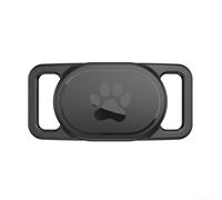 NbgrvB Coque en silicone pour Xiaomi Smart Tag 2 - Coque souple antichoc avec protection contre les chutes pour localisateur d'animaux de compagnie, noir (A)