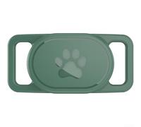 NbgrvB Coque en silicone souple pour Xiaomi for Smart Tag 2 - Housse de protection antichoc contre les chutes avec boucle pour animal domestique - Coque flexible antidérapante pour localisateur - Noir