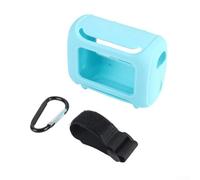 NbgrvB Coque souple en silicone pour JBL Go 5 Full Access (bleu sk) | Matériau absorbant les chocs, découpes précises, accès complet aux boutons, résistant à la poussière, finition noire élégante