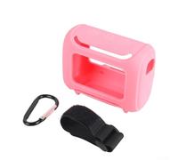 NbgrvB Coque souple en silicone pour JBL Go 5 Full Access Rose | Matériau absorbant les chocs, découpes précises, accès complet aux boutons, résistant à la poussière, finition noire élégante
