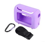 NbgrvB Coque souple en silicone pour JBL Go 5 Full Access Violet | Matériau absorbant les chocs, découpes précises, accès complet aux boutons, résistant à la poussière, finition noire élégante