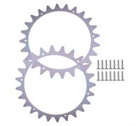 NbgrvB Crampons de traction en acier inoxydable, 205 mm pour Worx S/M Series avec vis pour tondeuse à gazon robotique modèles WR130E WR141E WR142E WR143E