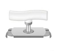 NbgrvB Décapsuleur rotatif pour ouvre-boîte et bouchon de bouteille, épais pour gadget de cuisine en acier inoxydable, ouverture facile du couvercle, vert (blanc)