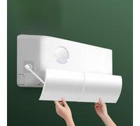 NbgrvB Déflecteur d'air réglable à 180° pour climatiseur mural AC PP Matériau anti-soufflage 58-104 cm Bouclier de refroidissement domestique rétractable Blanc