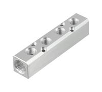 NbgrvB Distributeur de collecteur d'air SY30 Series, 1/2 pt filetage port en aluminium avec options 2F/3F/5F/6F, travail du bois argenté et réparation automobile