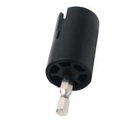 NbgrvB Enrouleur de cordes de guitare électrique noir et extracteur de cheville acoustique, basse, banjo, mandoline - pour perceuse compacte 65 x 24 mm avec construction en métal et plastique