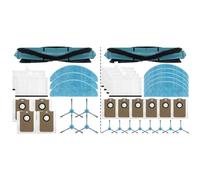 NbgrvB Ensemble complet de pièces de rechange comprenant pour brosse principale, brosse latérale, filtre, serpillère, sac en tissu pour Liectroux G7 pour robot AENO RC4S