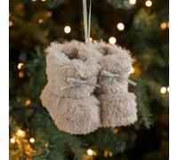 NbgrvB Ensemble de décorations de Noël en peluche, décoration colorée à | Arbre de Noël pour décoration festive en tissu doux en forme de chaussure légère Gris Vert Bleu Blanc Rose