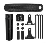 NbgrvB Ensemble de garde-boue de vélo avec design allongé et élargi pour VTT de 26 à 27,5 à 29 pouces à dégagement rapide, garde-boue avant et arrière, angle réglable (arrière uniquement)