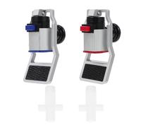 NbgrvB Ensemble de pièces de rechange pour distributeur d'eau chaude et froide avec robinet rouge bleu à code couleur pour une installation facile Robinet poussoir en plastique pour refroidisseurs