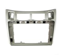 NbgrvB Façade de tableau de bord 2 DIN pour Toyota, Yaris et Platz 0811, compatible avec radio, stéréo, lecteur DVD, système de navigation GPS (argent)