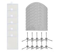 NbgrvB Filtre de rechange et brosse latérale pour aspirateur robot Vyzzle D10, ILIFE V20, Laresar L10, Roidmi Eve