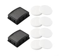 NbgrvB Filtre de rechange pour aspirateur vertical Kenmore sans sac compatible avec les séries DU2015 DU2012 K4010 - Comprend des filtres HEPA et mousse - Noir et blanc - Accessoires réutilisables (B)