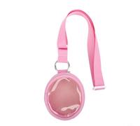 NbgrvB for Tamagotchi Paradise Coque de protection rigide transparente avec lanière pour machine de jeu électronique d'animaux domestiques - Sac de rangement - Bleu - 9 x 7,5 x 4 cm, rose, Élégant