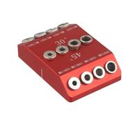 NbgrvB Gabarit de guidage de perçage 30, 45, 90 trous coudés avec 4 tailles pour kit de vis tire-fond pour garde-corps de câble, installation de poteaux en bois (pour rouge/bleu) pour rouge