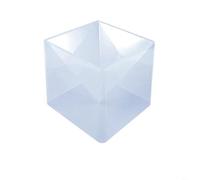NbgrvB Grande pyramide en résine de 15 cm - Décoration d'intérieur 3D en silicone - Pot à stylos, pots de fleurs et bougies - Fournitures d'artisanat réutilisables avec option de base (1 base)