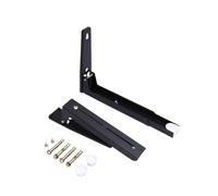 NbgrvB Grille de four pliable rétractable pour four à micro-ondes, support mural en acier laminé à froid, extension de 400 mm, fixations incluses, noir/blanc