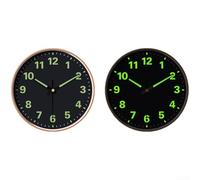 NbgrvB Horloge Murale Silencieuse Lumineuse 30cm Rond Design pour rétro pour Salon pour chambre Cuisine Décoration Intérieure(D)