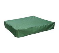 NbgrvB Housse de protection carrée pour bac à sable et jouets en tissu Oxford avec cordon de serrage, 120 x 120 cm à 200 x 200 cm, noir/vert 200 x 200 cm