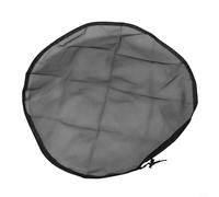 NbgrvB Housse de protection contre la pluie en maille avec cordon de serrage de 60 cm de diamètre en polyester pour protéger les feuilles de conteneurs d'eau en plein air Noir
