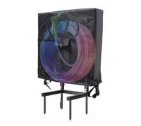 NbgrvB Housse de support de tuyau d'arrosage Oxford 420D, pour étui de rangement robuste résistant aux intempéries avec poche réglable et poche, s'adapte à la plupart des enrouleurs de tuyau standard
