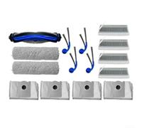 NbgrvB Kit Accessoires pour ECOVACS pour deebot pour t80 pour omni : Brosses Rouleaux Filtres HEPA Sacs pour poussière Nettoyage Complet(15pcs)