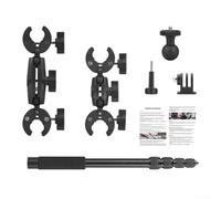 NbgrvB Kit de fixation pour vélo Insta360 One X5 X4 - Collier de serrage en U avec tête sphérique pour fixation sur pare-brise sur moto