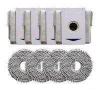 NbgrvB Kit de rechange pour aspirateur robot Ecovacs DEEBOT T30 Pro/T30 Max/Omni, 5 serpillères et 8 sacs à poussière, design sans obstruction