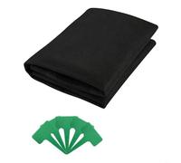 NbgrvB Kit de tapis d'arrosage capillaire pour plantes 120 x 100 cm avec 10 étiquettes, système d'auto-évacuation automatique des pots et serres, noir