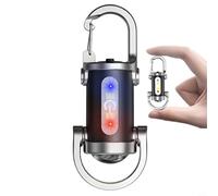 NbgrvB Lampe torche LED rechargeable avec lampe COB lumineuse, 5 modes d'éclairage, pour feux d'avertissement rouge/bleu, portable, résistant à l'eau pour mini lampe de poche pour lampe de poche